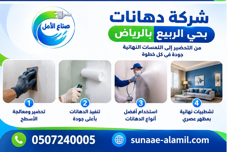 شركة دهانات بحي الربيع بالرياض