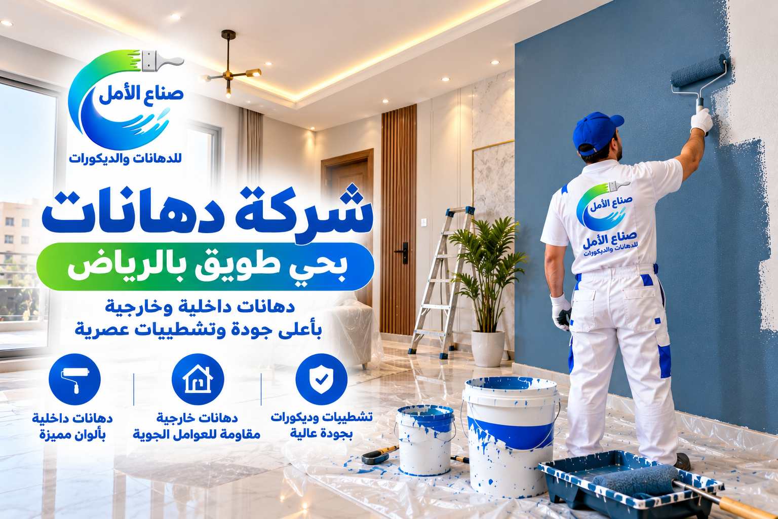 شركة دهانات بحي طويق بالرياض